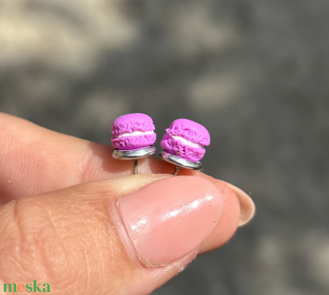 Macaron bedugós fülbevaló - ékszer - fülbevaló - pötty fülbevaló - Meska.hu Macaron bedugós fülbevaló - ékszer - fülbevaló - pötty fülbevaló - Meska.hu