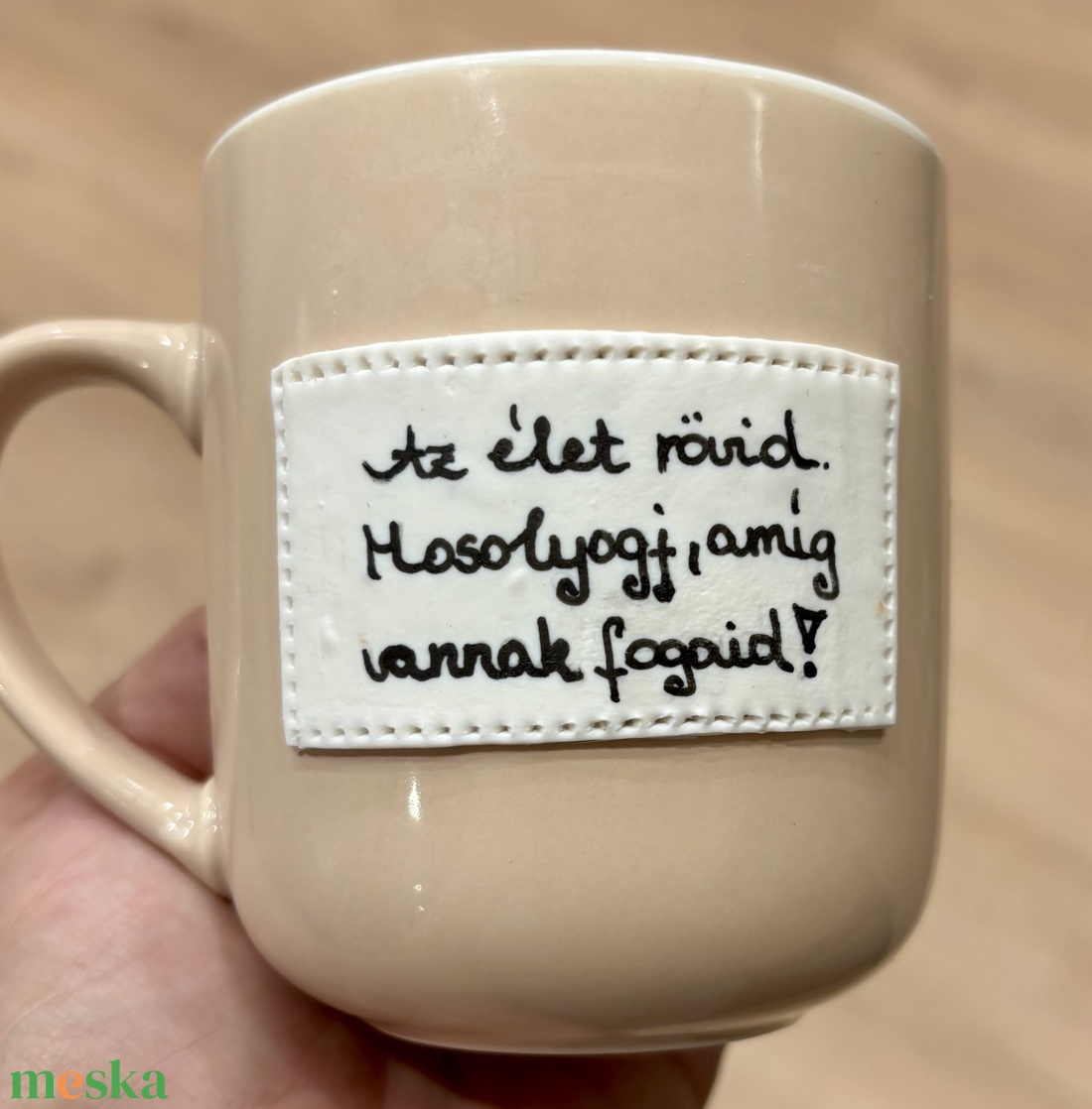 Vicces feliratos bögre (mosoly) - otthon & életmód - konyhafelszerelés, tálalás - tálalás - bögre & csésze - Meska.hu