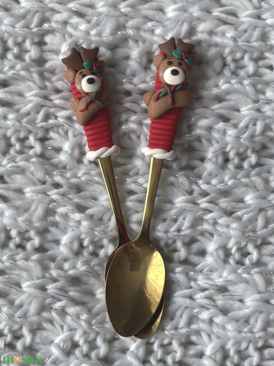 Rénszarvasos teáskanál - otthon & életmód - konyhafelszerelés, tálalás - tálalás - kanál & villa - Meska.hu