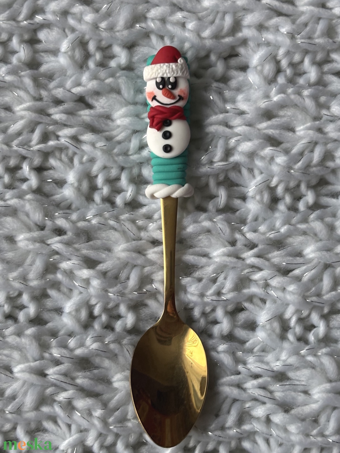 Hóemberes teáskanál - otthon & életmód - konyhafelszerelés, tálalás - tálalás - kanál & villa - Meska.hu