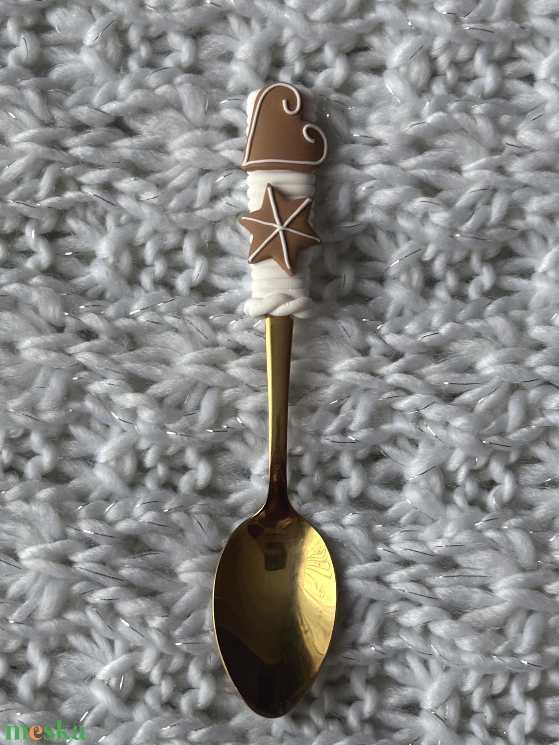 Mézeskalácsos teáskanál - otthon & életmód - konyhafelszerelés, tálalás - tálalás - kanál & villa - Meska.hu
