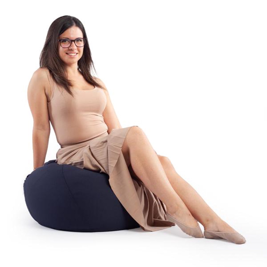 Navy Babzsák Puff -  - Meska.hu