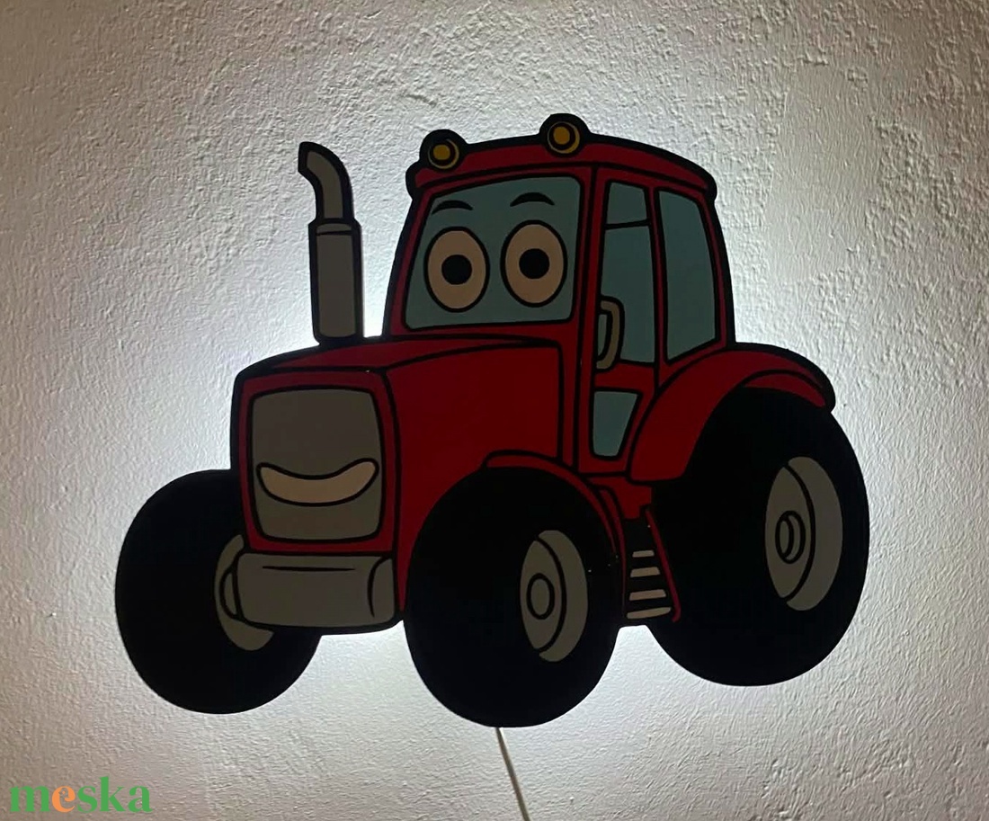 Traktoros dekor lámpa - baba - mama - babaszoba dekoráció - éjszakai fény - Meska.hu