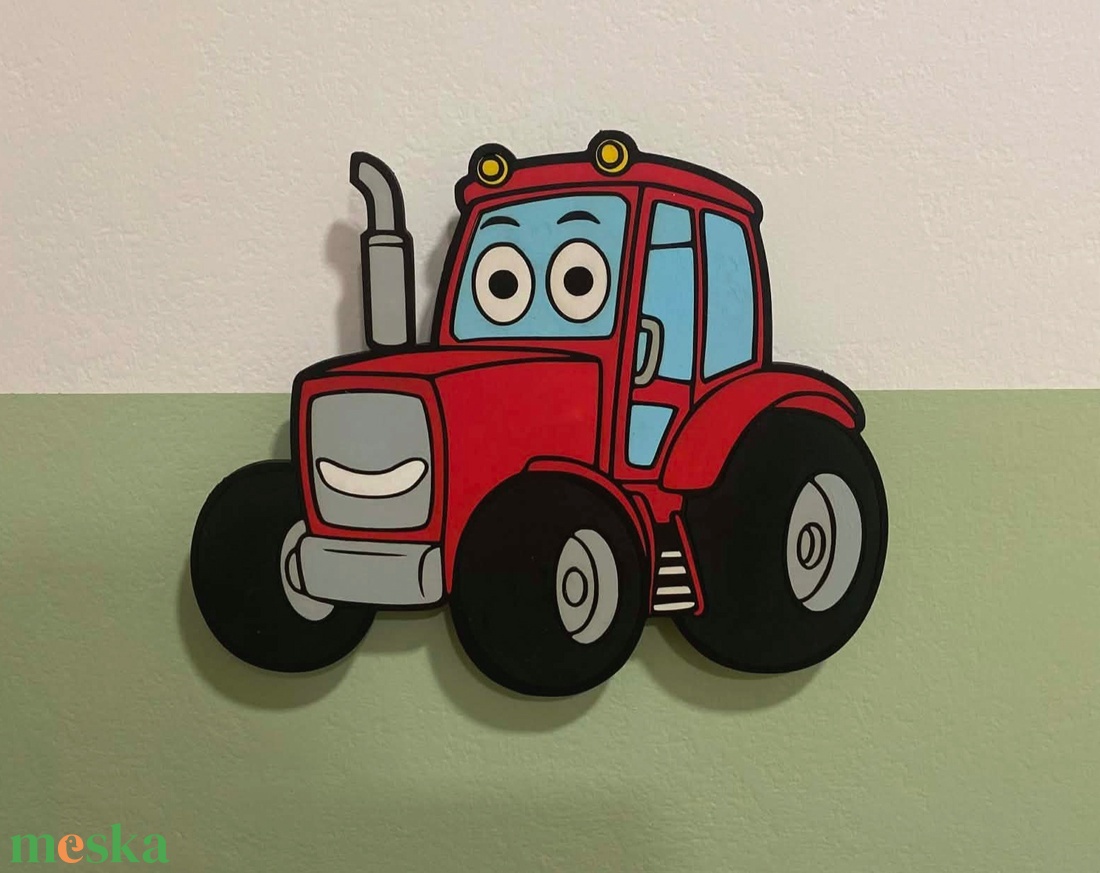 Traktoros dekor lámpa - baba - mama - babaszoba dekoráció - éjszakai fény - Meska.hu