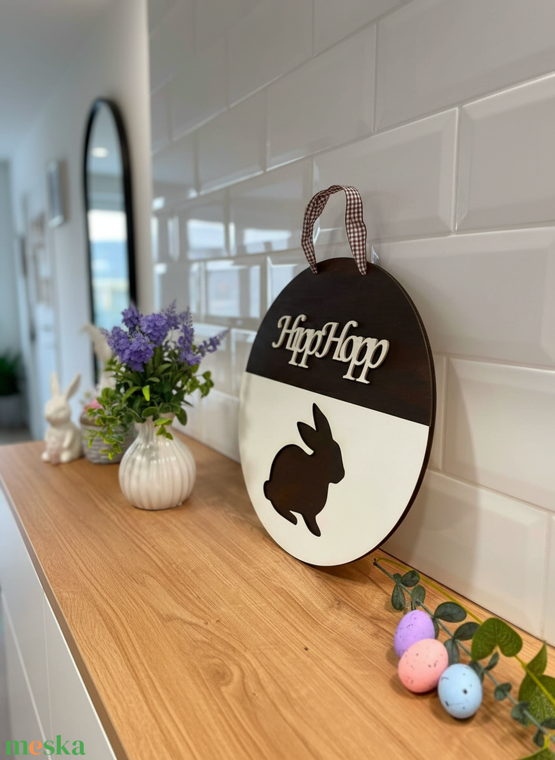 Húsvéti kopogtató - ünnepi díszek, dekorációk - húsvéti díszek és dekorációk - húsvéti ajtódísz, kopogtató - Meska.hu