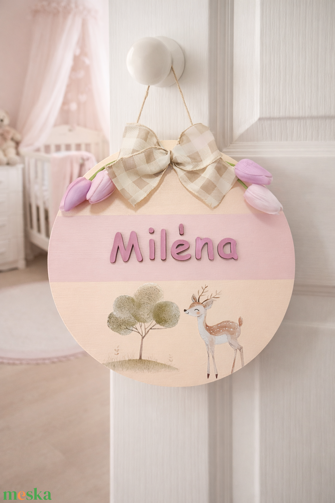 Névtábla - baba - mama - babaszoba dekoráció - baba névtábla - Meska.hu