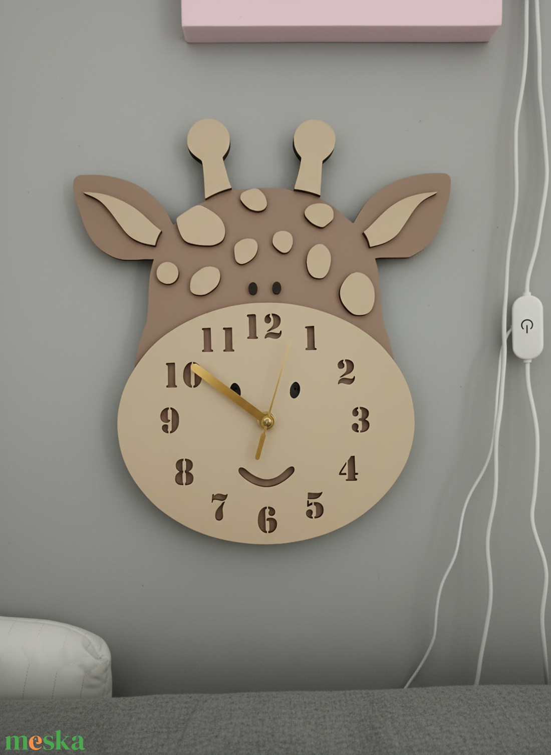 Zsiráfos óra - otthon & életmód - dekoráció - fali és függő dekoráció - falióra & óra - Meska.hu