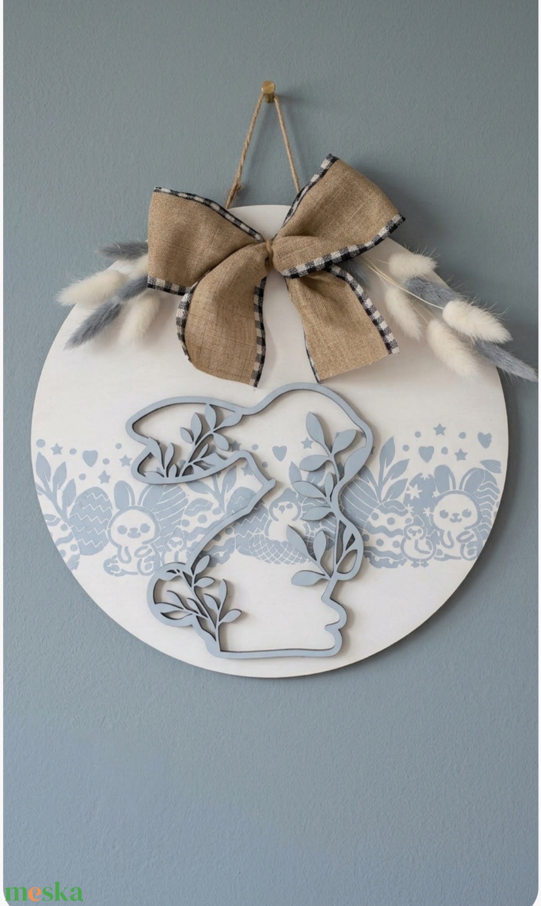 Húsvéti kopogtató - ünnepi díszek, dekorációk - húsvéti díszek és dekorációk - húsvéti ajtódísz, kopogtató - Meska.hu