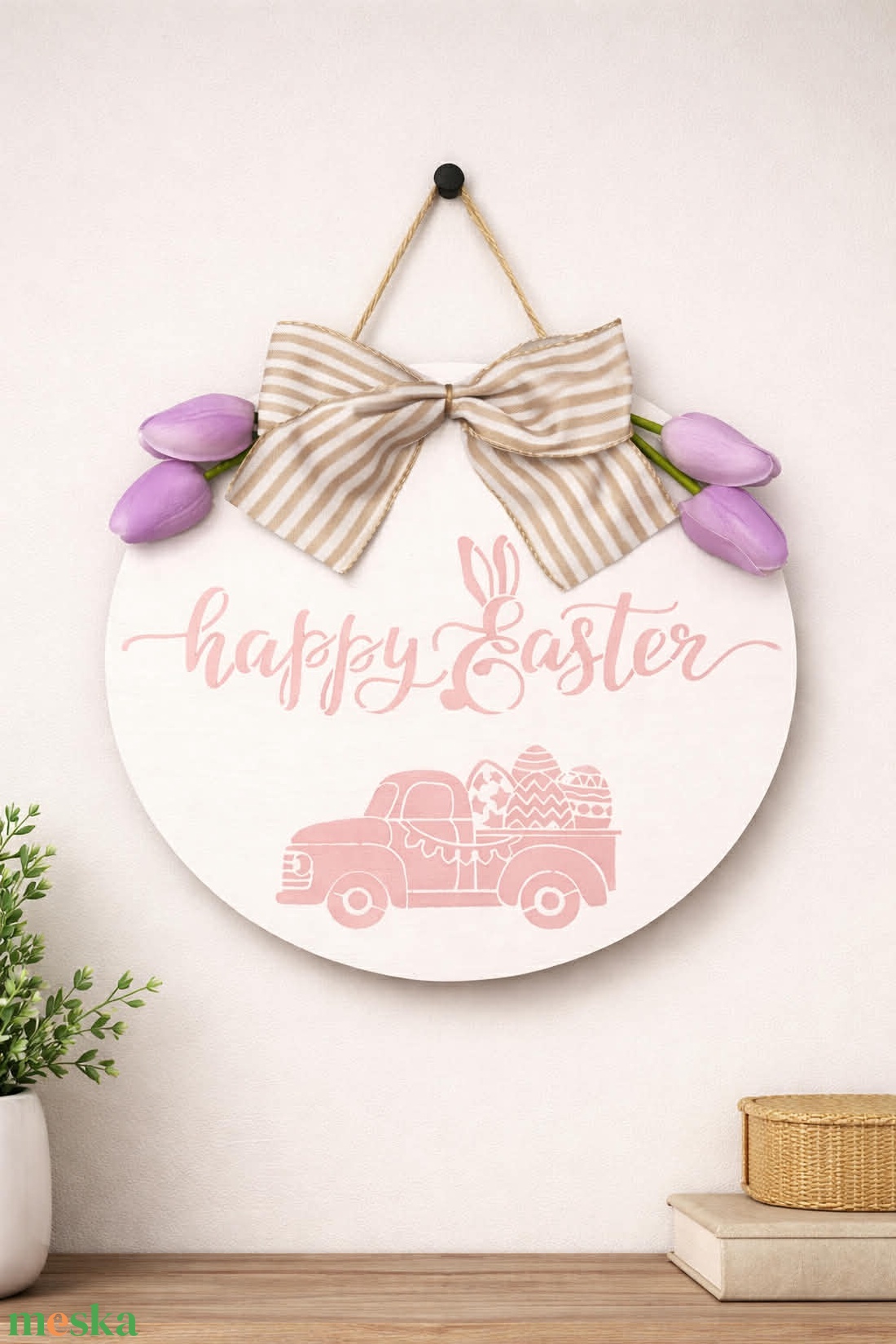 Húsvéti ajtódísz - ünnepi díszek, dekorációk - húsvéti díszek és dekorációk - húsvéti ajtódísz, kopogtató - Meska.hu