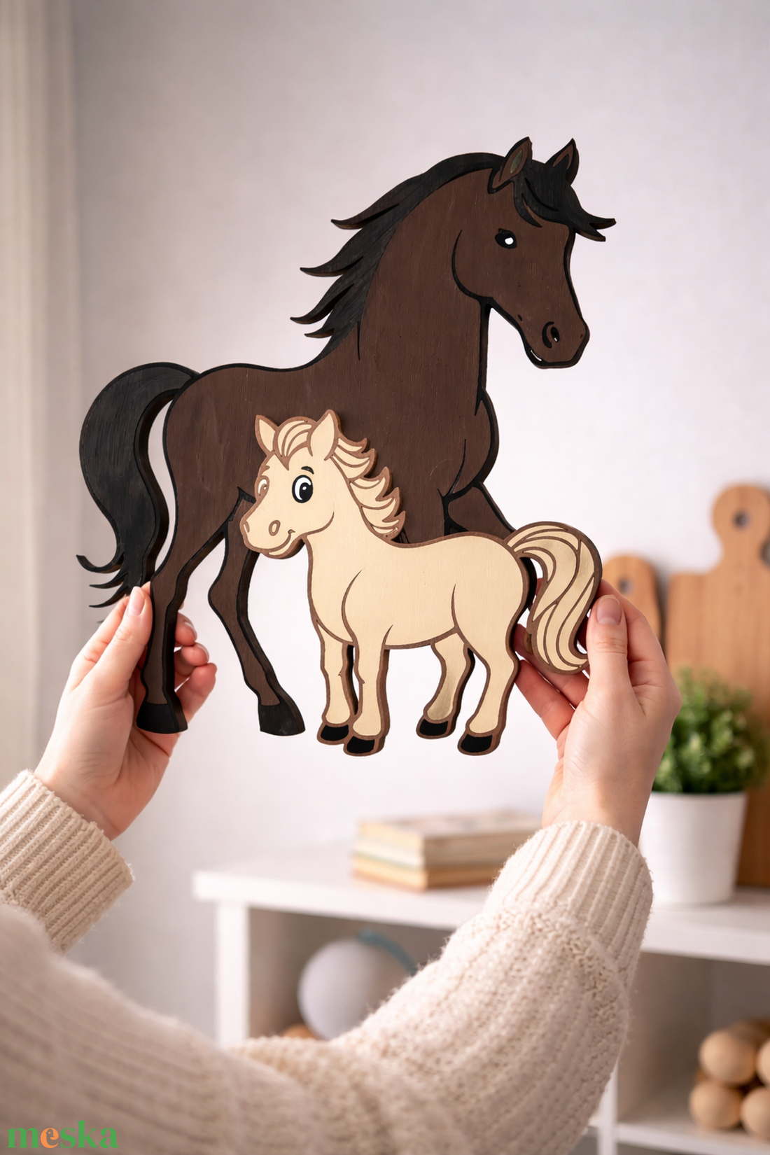 Lovas éjjeli fény - baba - mama - babaszoba dekoráció - babaposzter - Meska.hu