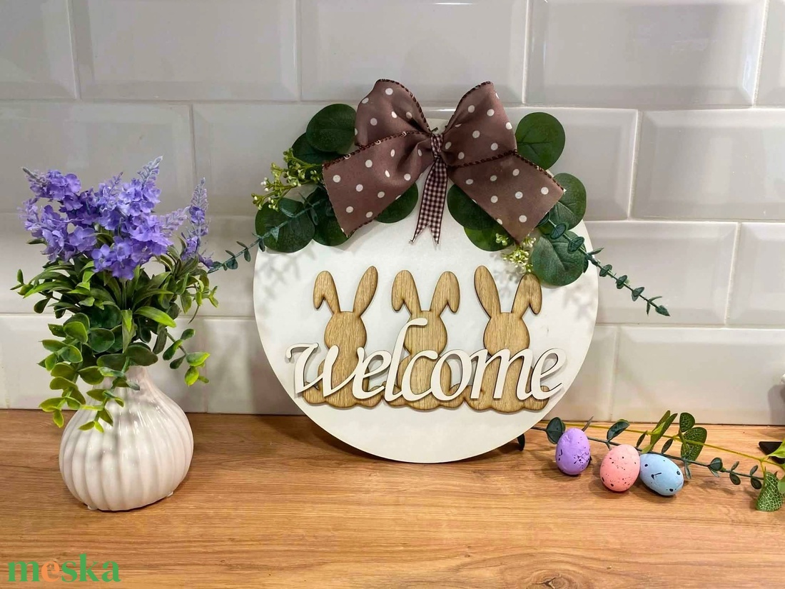 Húsvéti kopogtató - ünnepi díszek, dekorációk - húsvéti díszek és dekorációk - húsvéti ajtódísz, kopogtató - Meska.hu