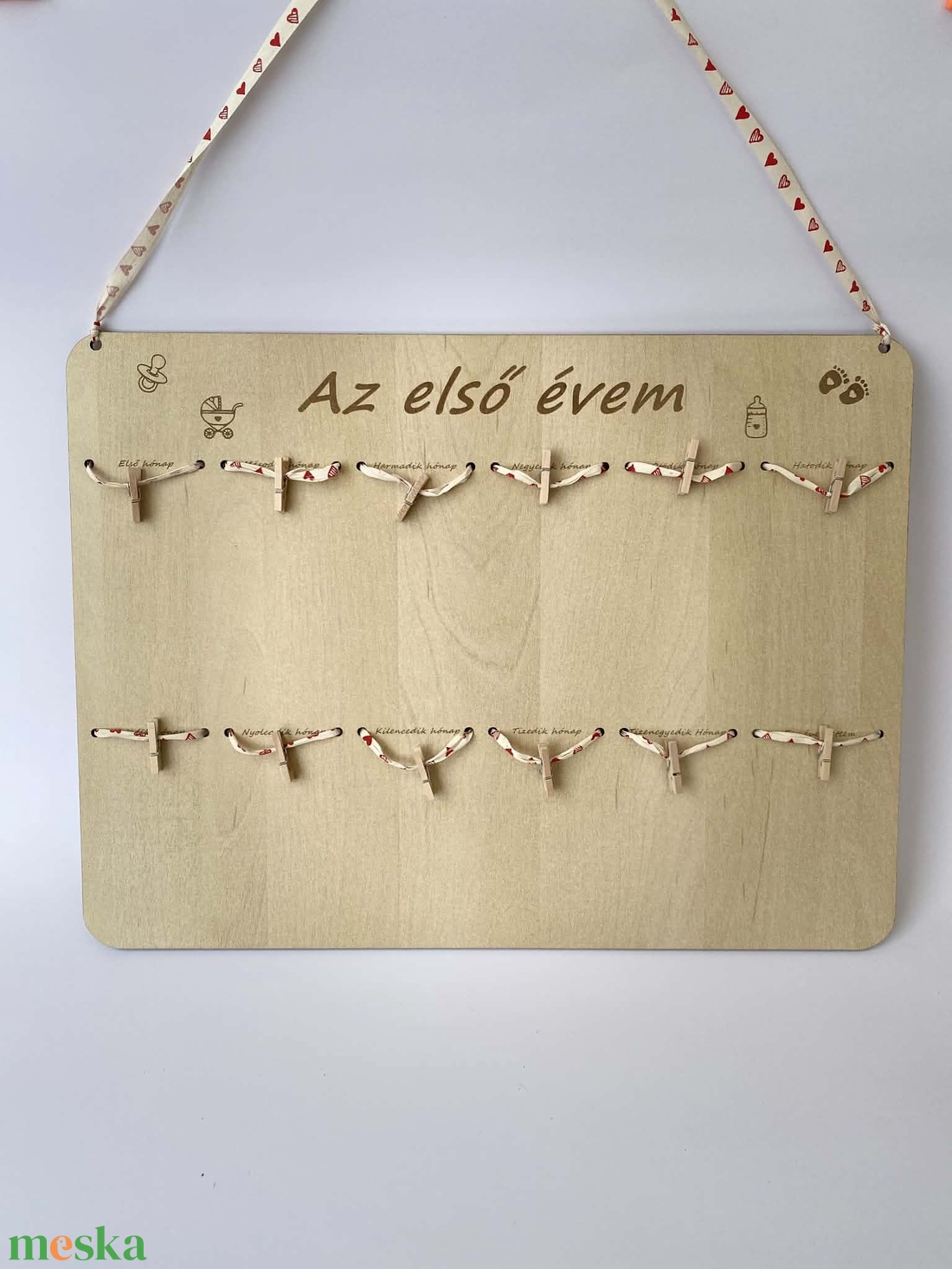 Mérföldkő tábla - baba - mama - babafotózás - baba mérföldkő kártyák - Meska.hu
