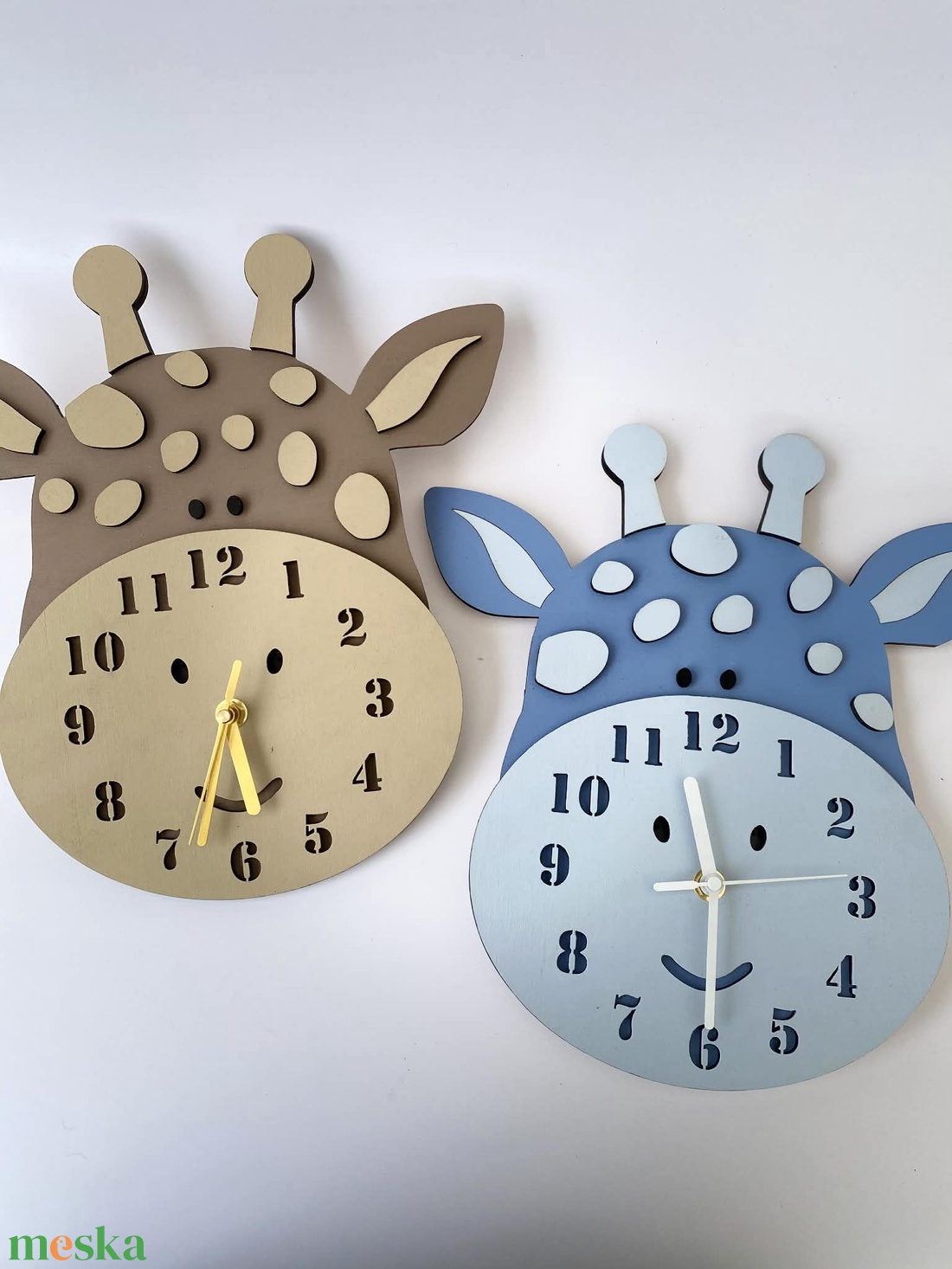 Zsiráfos órák - otthon & életmód - dekoráció - fali és függő dekoráció - falióra & óra - Meska.hu