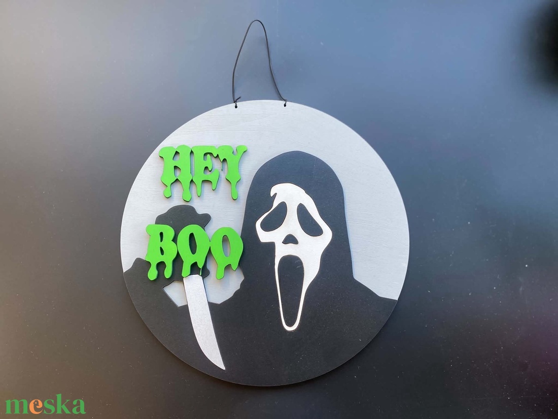 Halloween dekoráció falra vagy ajtóra - otthon & életmód - dekoráció - halloween - halloweeni dekoráció - Meska.hu