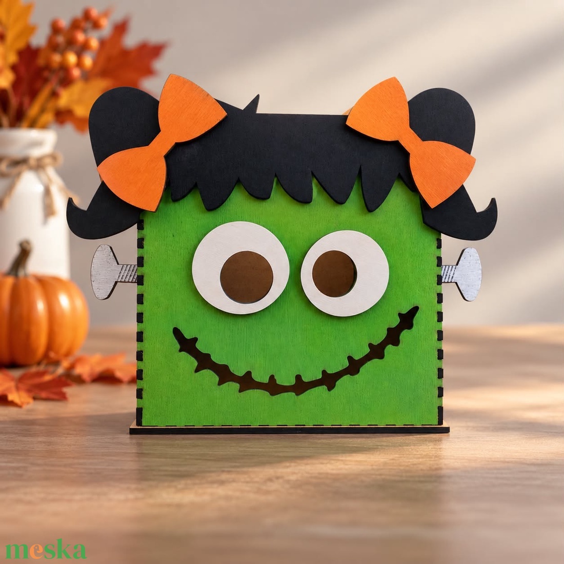 Halloween zombi lámpás lány - otthon & életmód - dekoráció - halloween - halloweeni dekoráció - Meska.hu