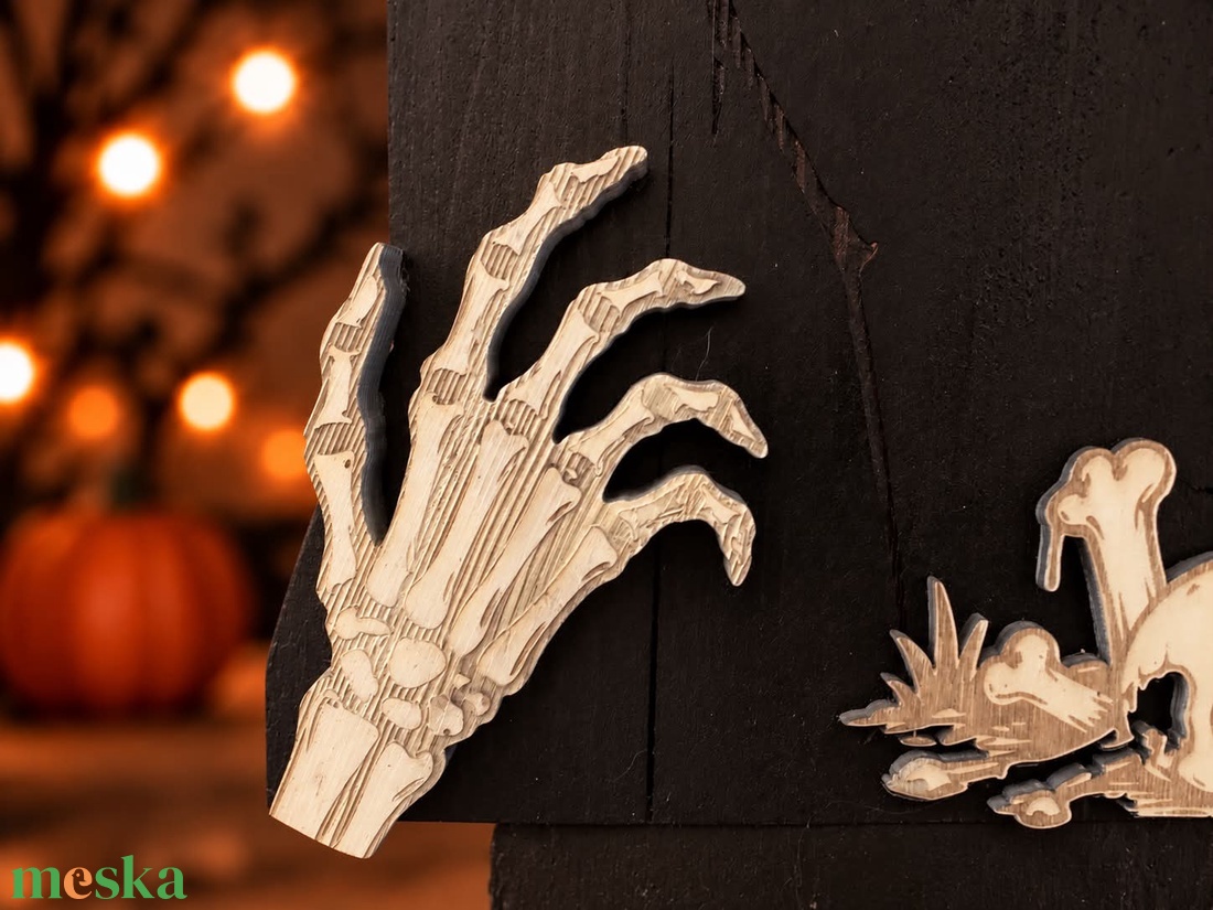 Halloween dekor sírkő - otthon & életmód - dekoráció - halloween - halloweeni dekoráció - Meska.hu
