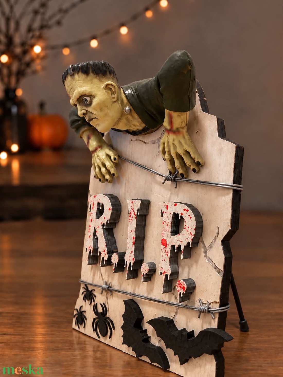 Halloween sírkő zombi dekor - otthon & életmód - dekoráció - halloween - halloweeni dekoráció - Meska.hu