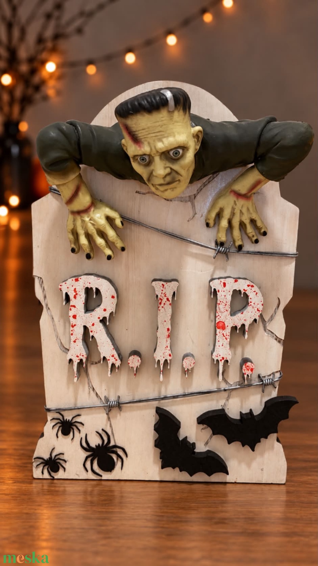 Halloween sírkő zombi dekor - otthon & életmód - dekoráció - halloween - halloweeni dekoráció - Meska.hu