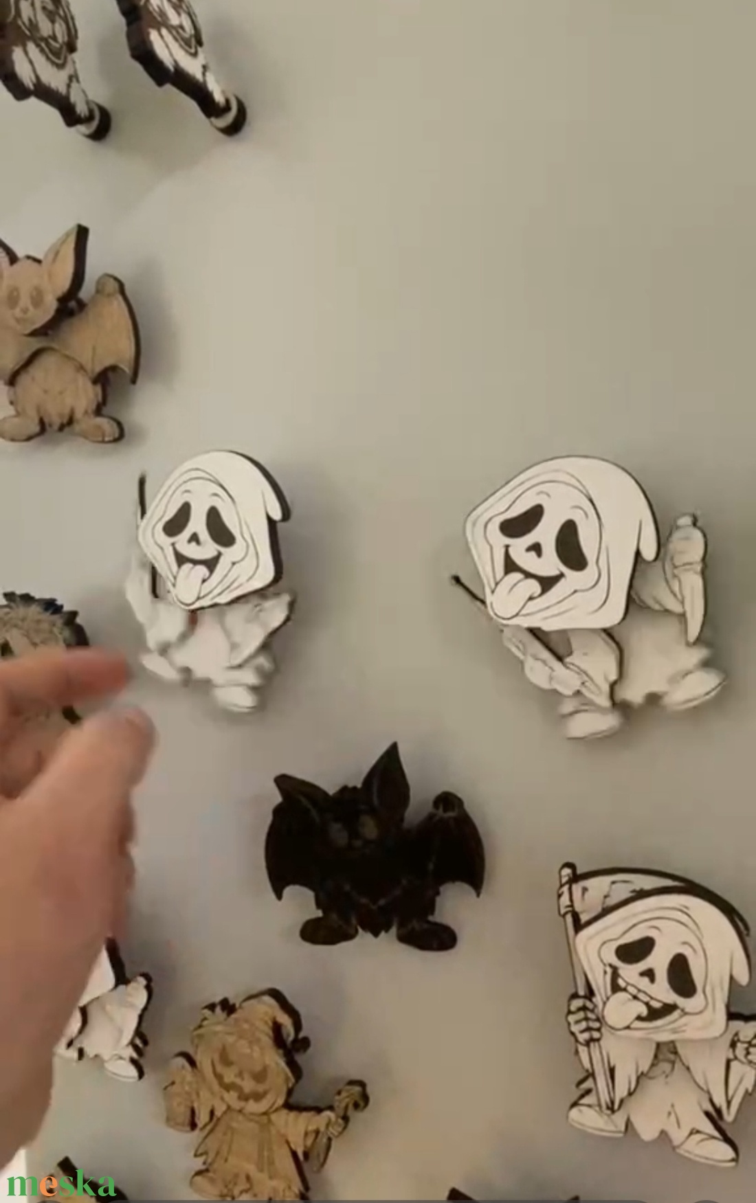 Halloween mozgó hűtőmágnes - otthon & életmód - konyhafelszerelés, tálalás - konyhai dekoráció - hűtőmágnes - Meska.hu