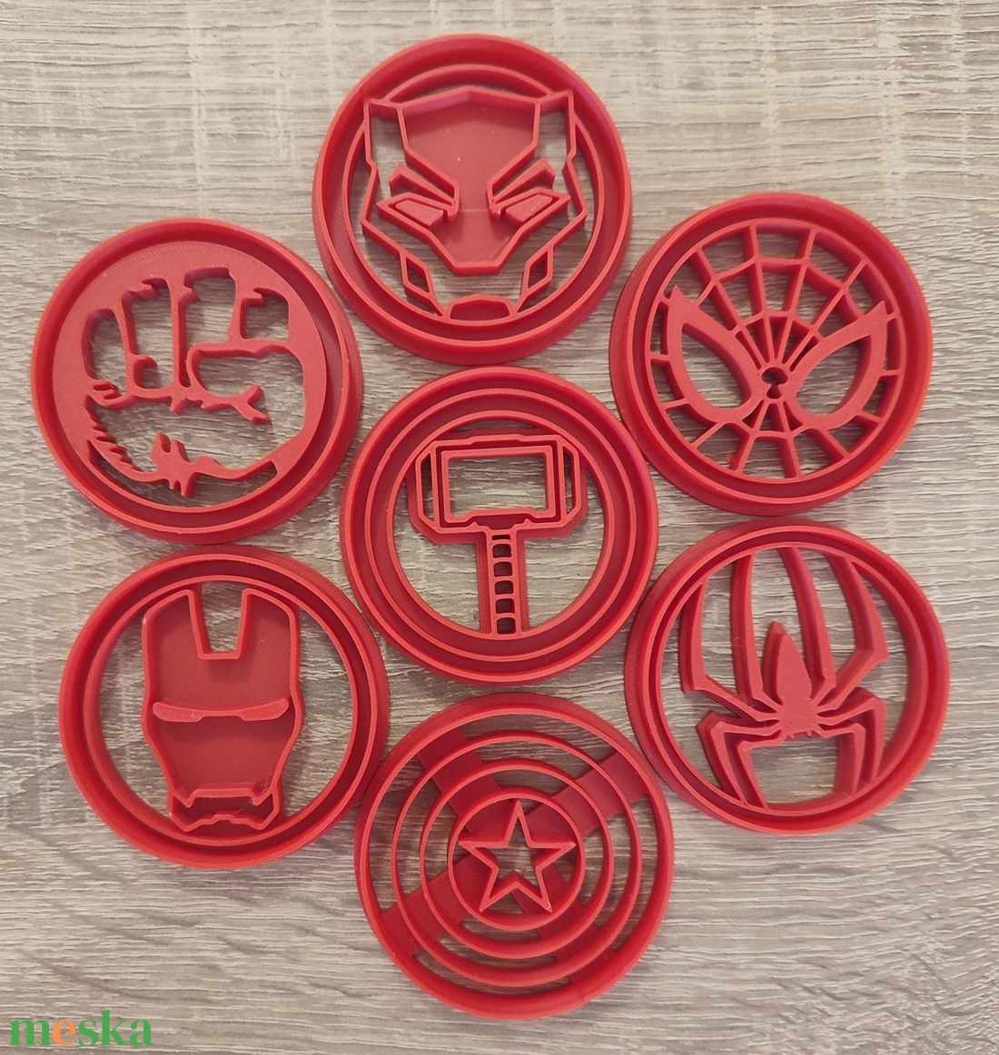 Marvel hősök sütikiszúró csomag - otthon & életmód - konyhafelszerelés, tálalás - sütés, főzés - sütikiszúró - Meska.hu
