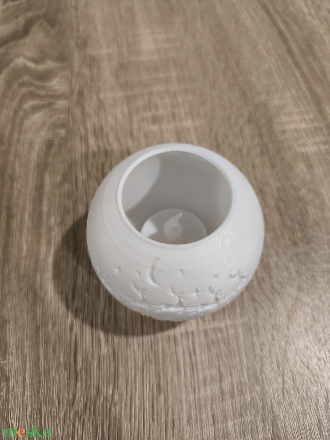 Karácsonyi témájú mécsestartó  - karácsony - karácsonyi lakásdekoráció - karácsonyi lakásdíszek - Meska.hu