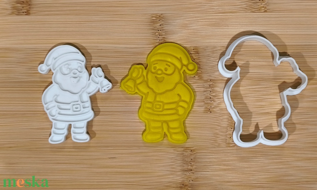 Csengetős mikulás sütikiszúró - otthon & életmód - konyhafelszerelés, tálalás - sütés, főzés - sütikiszúró - Meska.hu