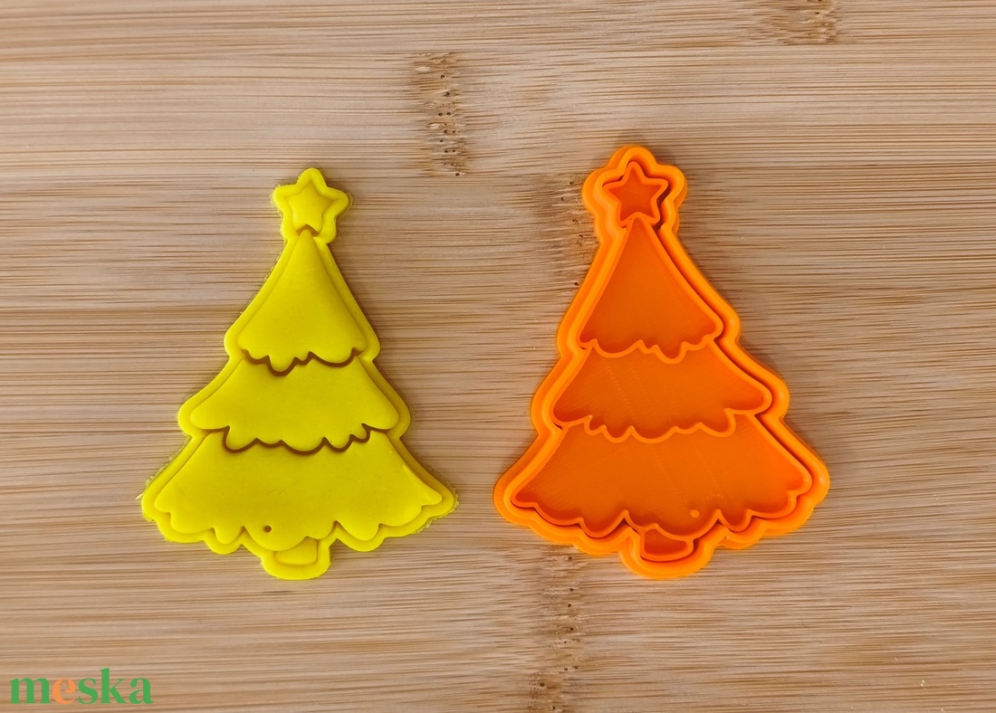 Karácsonyfa sütikiszúró - otthon & életmód - konyhafelszerelés, tálalás - sütés, főzés - sütikiszúró - Meska.hu