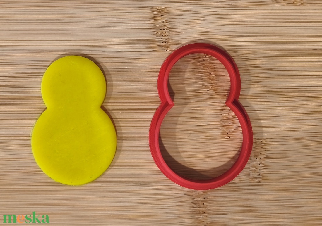 Hóember sütikiszúró  - otthon & életmód - konyhafelszerelés, tálalás - sütés, főzés - sütikiszúró - Meska.hu