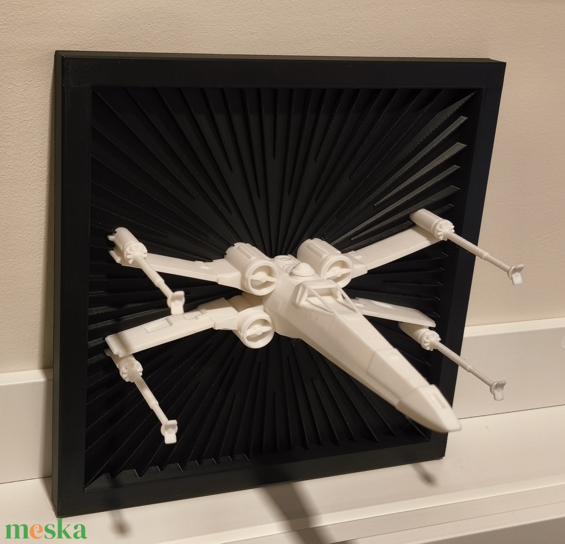 Star Wars X-Wing űrhajó falikép  - otthon & életmód - dekoráció - kép & falikép - 3d képek - Meska.hu