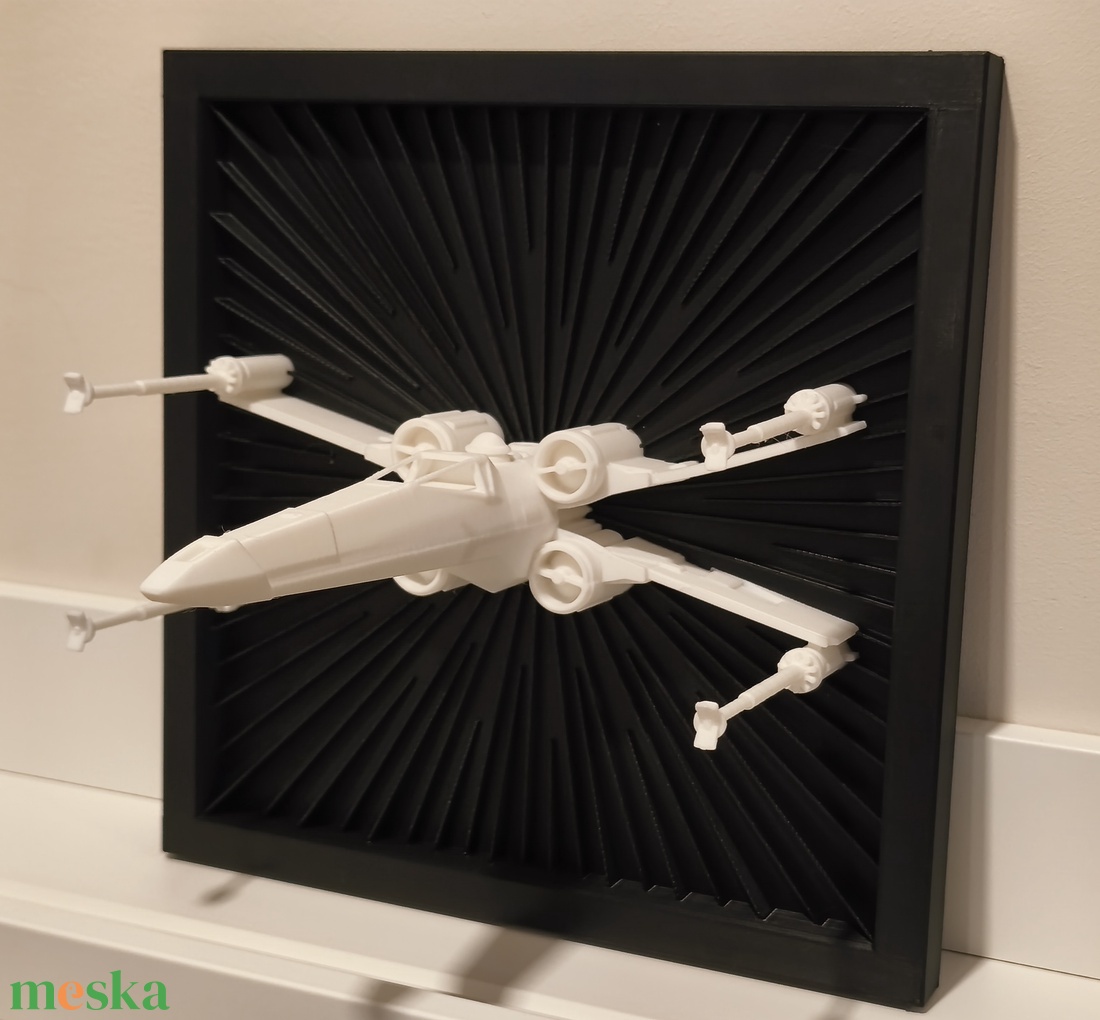 Star Wars X-Wing űrhajó falikép  - otthon & életmód - dekoráció - kép & falikép - 3d képek - Meska.hu