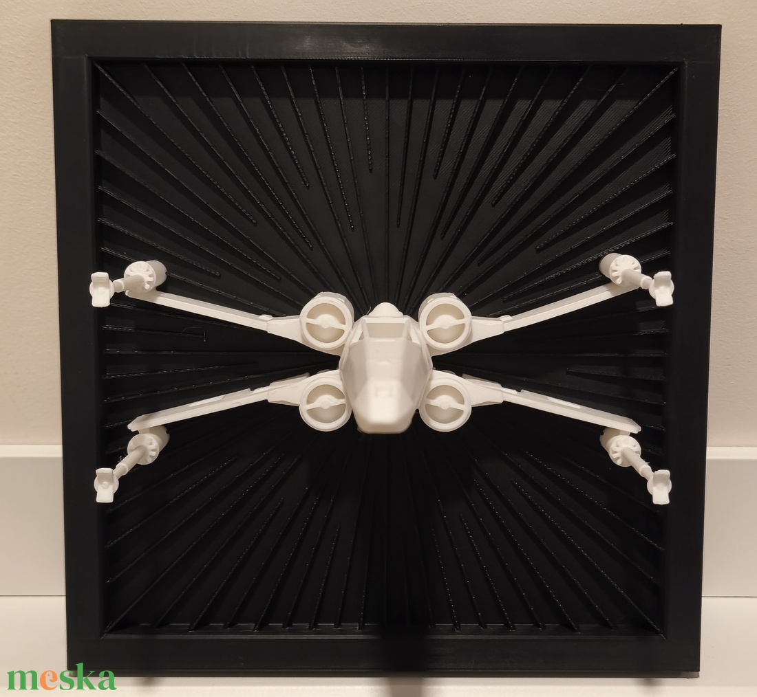 Star Wars X-Wing űrhajó falikép  - otthon & életmód - dekoráció - kép & falikép - 3d képek - Meska.hu