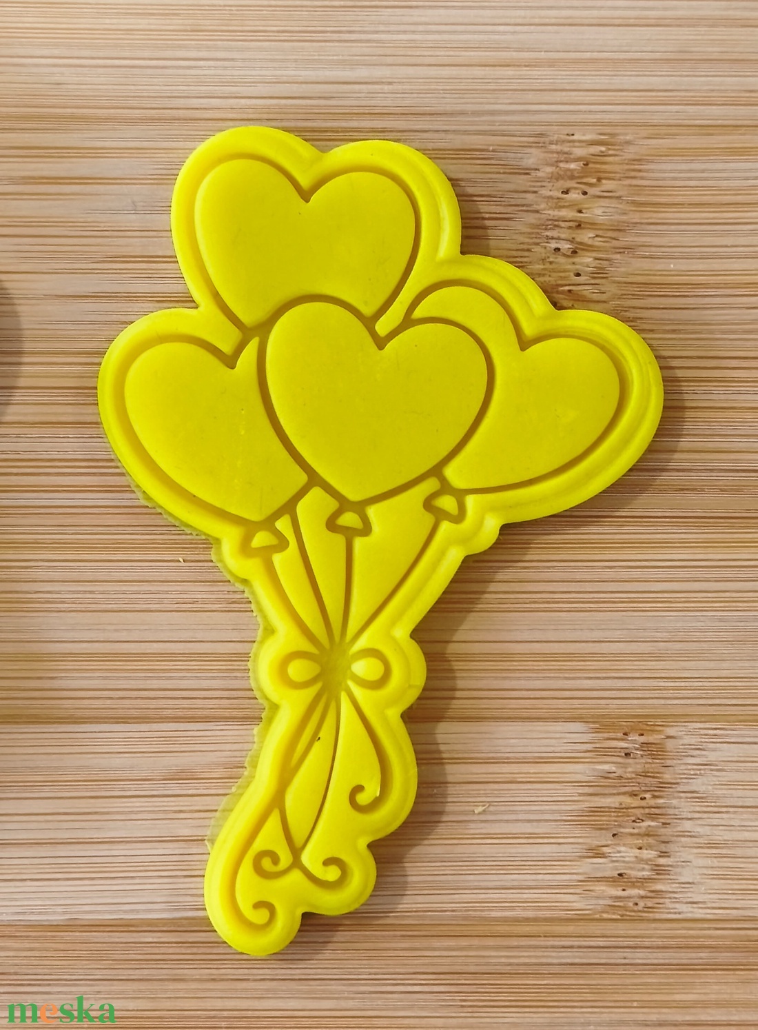 Szív alakú lufik sütikiszúró - otthon & életmód - konyhafelszerelés, tálalás - sütés, főzés - sütikiszúró - Meska.hu