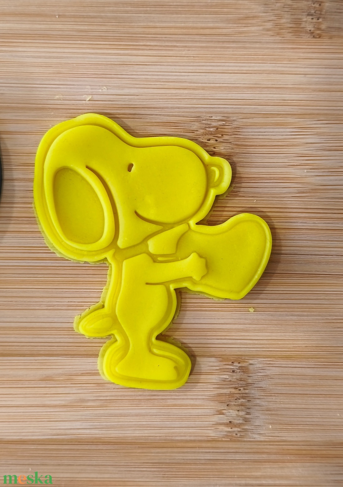 Snoopy szívvel sütikiszúró - otthon & életmód - konyhafelszerelés, tálalás - sütés, főzés - sütikiszúró - Meska.hu