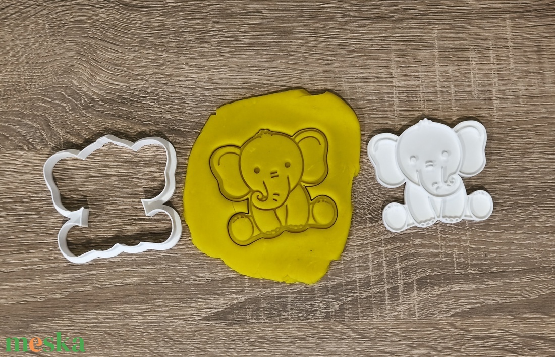 Elefánt sütikiszúró - otthon & életmód - konyhafelszerelés, tálalás - sütés, főzés - sütikiszúró - Meska.hu