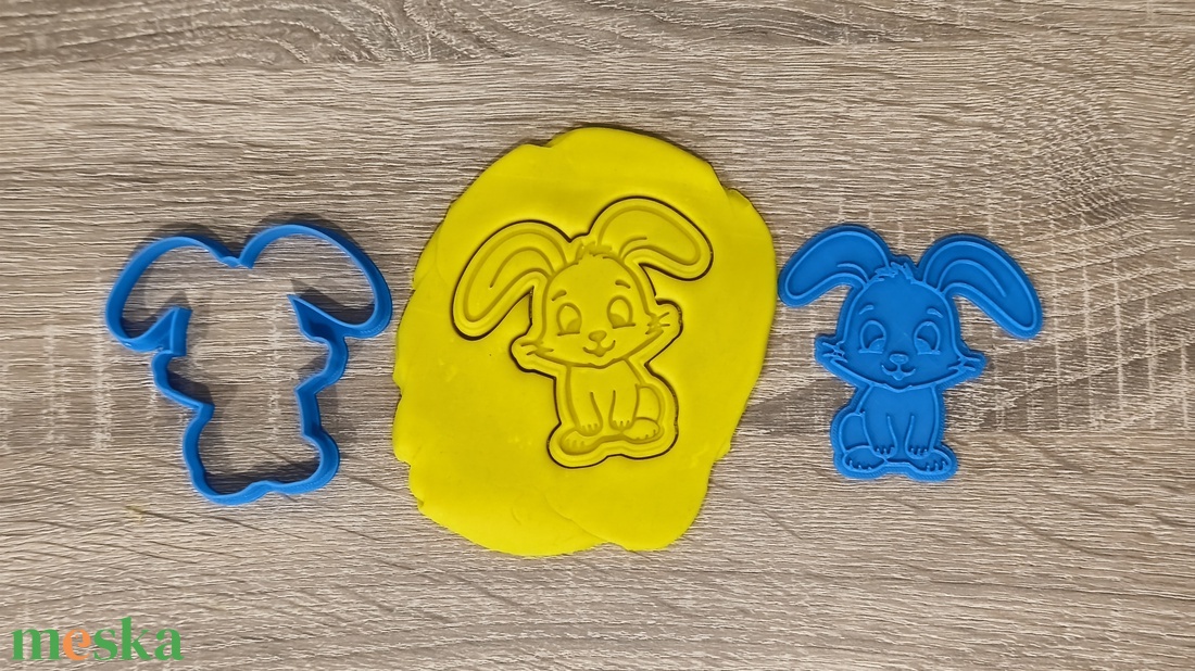 Nyuszi  sütikiszúró - ünnepi díszek, dekorációk - húsvéti díszek és dekorációk - húsvéti sütikiszúró - Meska.hu