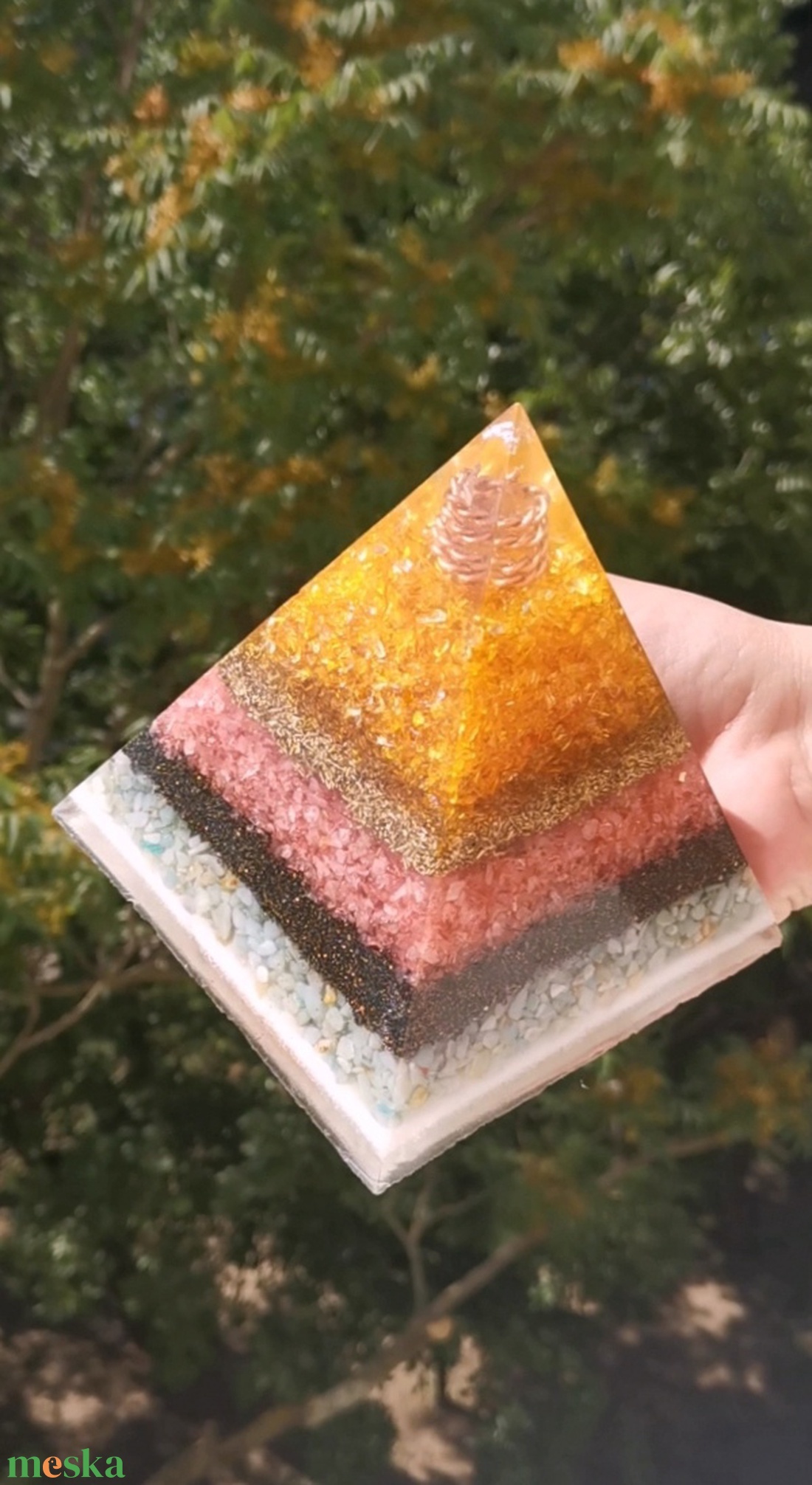 Orgonit piramis L - otthon & életmód - dekoráció - spiritualitás - orgonit piramis - Meska.hu