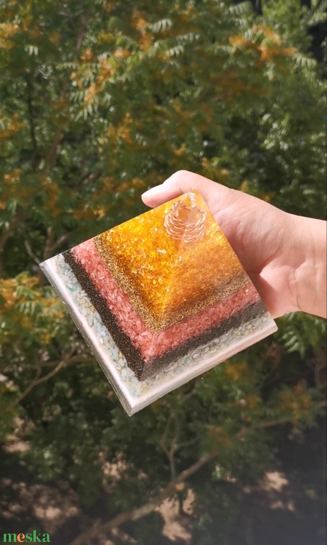 Orgonit piramis L - otthon & életmód - dekoráció - spiritualitás - orgonit piramis - Meska.hu