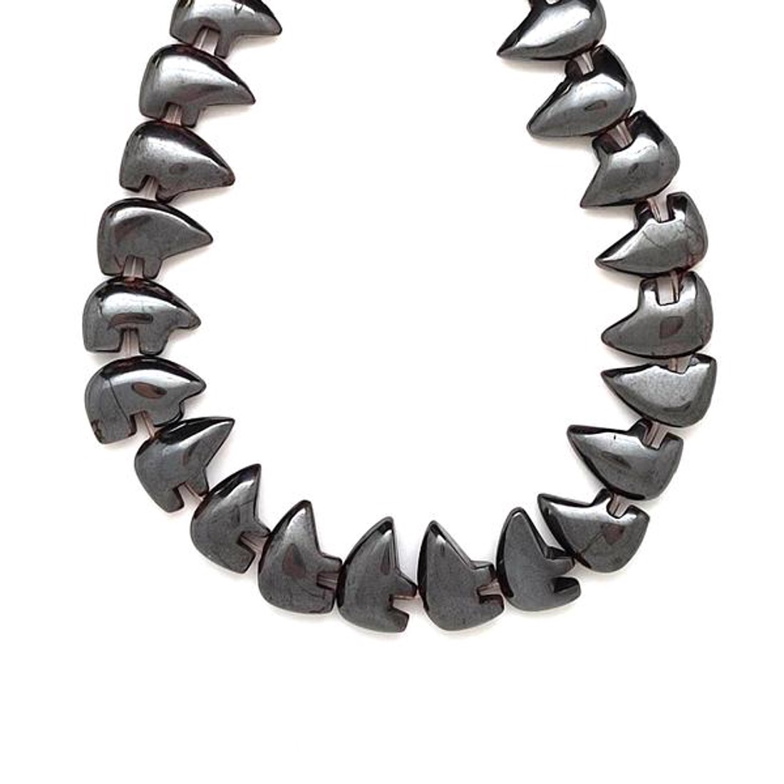 Hematit medve 15x11mm ékszerkészítő alapanyag (füzér) - kellékek & szerszámok - ásvány alapanyag - ásványfüzér - Meska.hu