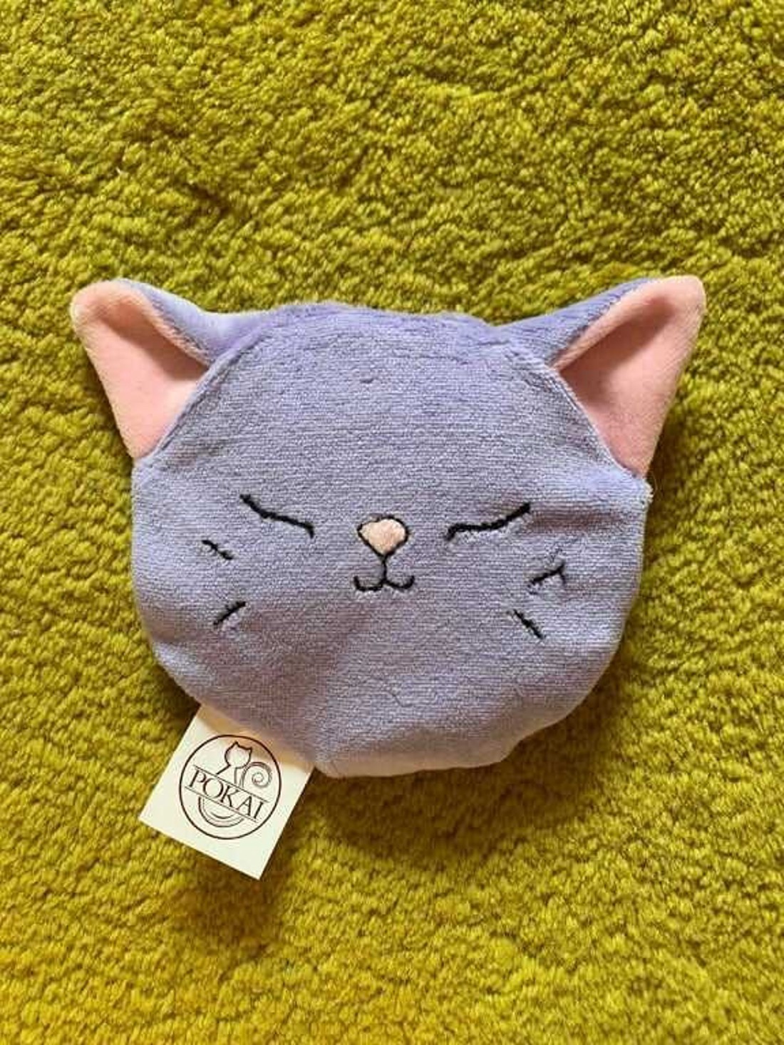 Lila cica gyógyfű párnácska huzat - otthon & életmód - lakástextil - párna & párnahuzat - Meska.hu