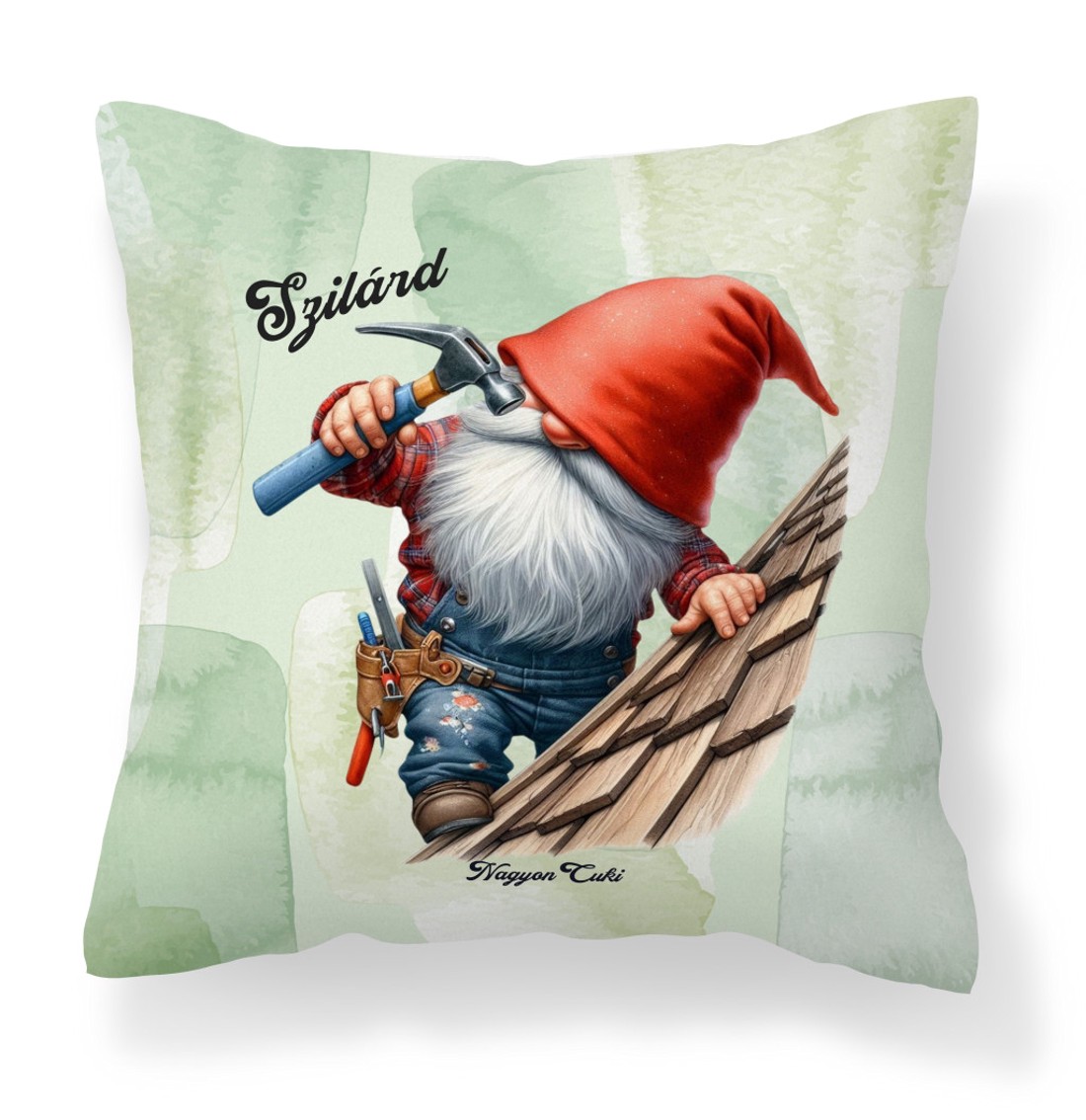 Névvel kérhető - Ács Ezermester manó mintás párna - otthon & életmód - lakástextil - párna & párnahuzat - díszpárna (belsővel együtt) - Meska.hu