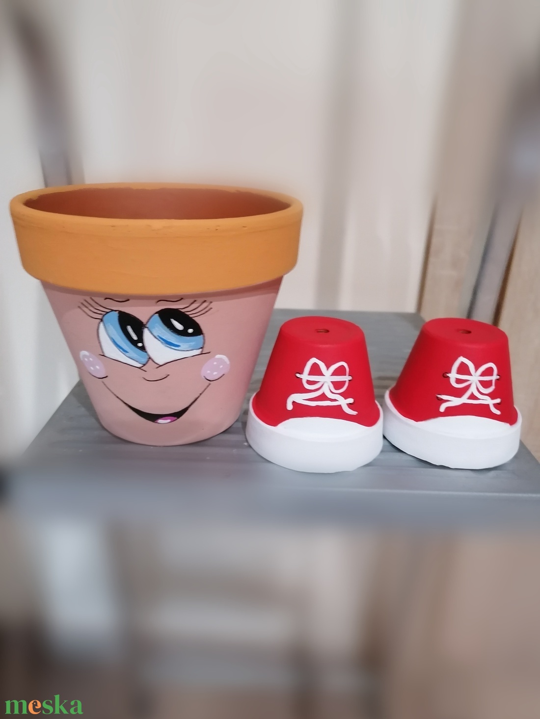 Cserépfigura tartozék, javítás  - otthon & életmód - dekoráció - dísztárgy - Meska.hu