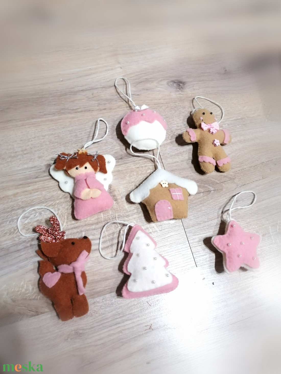 Filc dísz box  - karácsony - karácsonyi lakásdekoráció - karácsonyfadíszek - Meska.hu