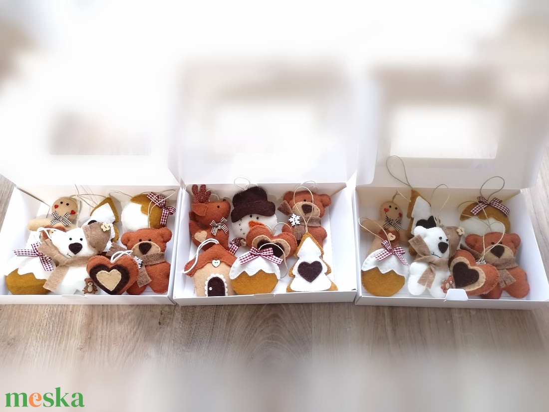 3 db-os szett - karácsony - karácsonyi lakásdekoráció - karácsonyfadíszek - Meska.hu