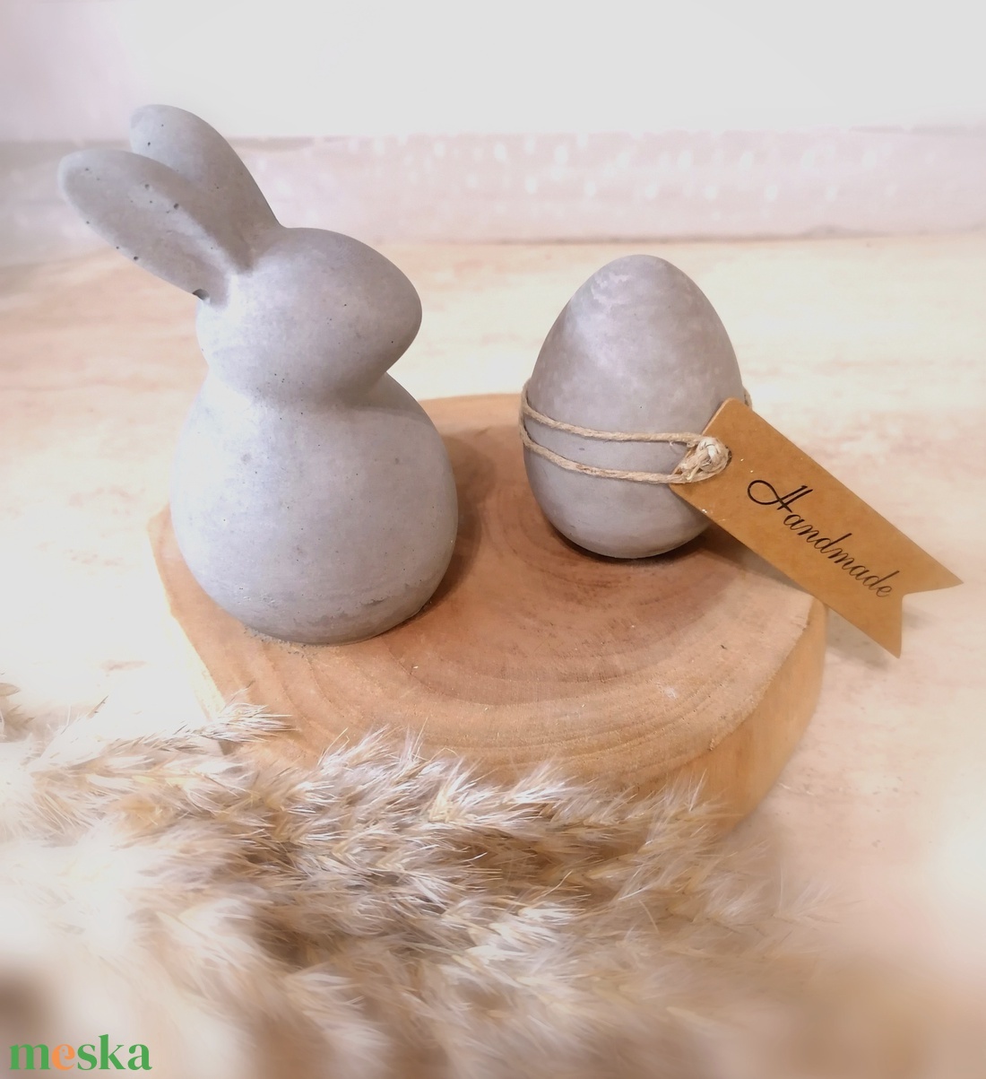 Húsvéti dekoráció (nyuszi +tojás)  - otthon & életmód - dekoráció - asztal és polc dekoráció - asztaldísz - Meska.hu