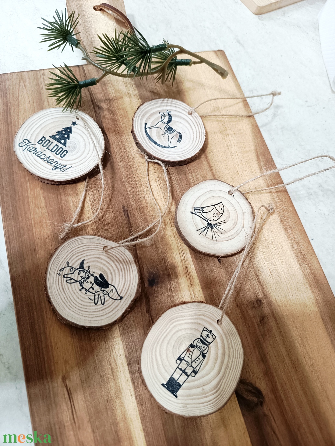 Karácsonyi függő díszek  - karácsony - karácsonyi lakásdekoráció - karácsonyfadíszek - Meska.hu