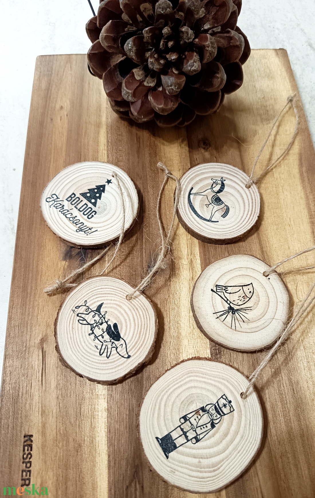 Karácsonyi függő díszek  - karácsony - karácsonyi lakásdekoráció - karácsonyfadíszek - Meska.hu