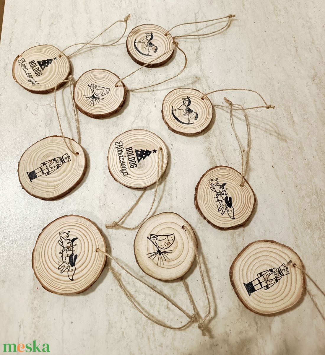 Karácsonyi függő díszek  - karácsony - karácsonyi lakásdekoráció - karácsonyfadíszek - Meska.hu