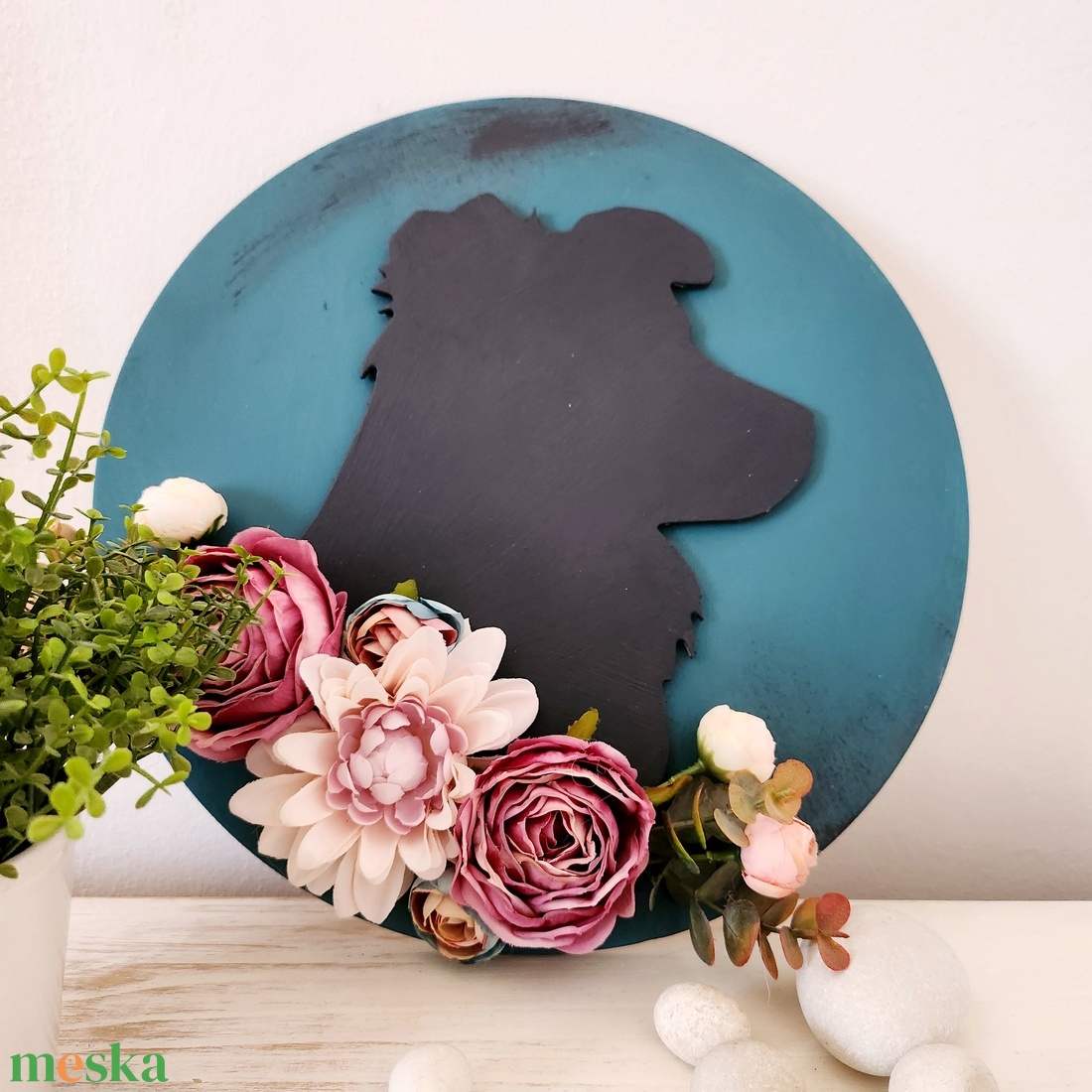 Virágos kutya dekoráció - Border collie - otthon & életmód - dekoráció - kép & falikép - fából készült kép - Meska.hu Virágos kutya dekoráció - Border collie - otthon & életmód - dekoráció - kép & falikép - fából készült kép - Meska.hu