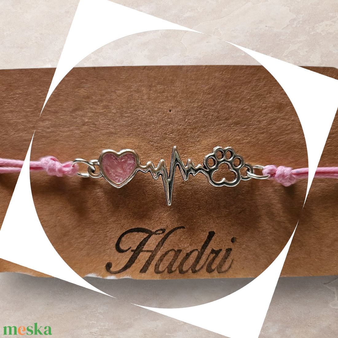 Epoxy karkötő  - ékszer - karkötő - karkötő medállal - Meska.hu