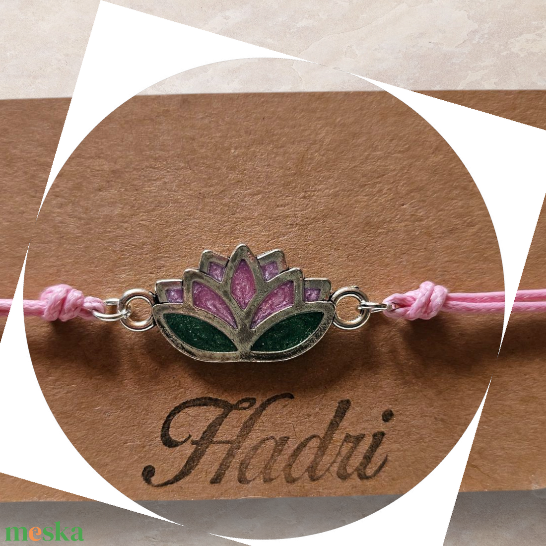 Epoxy karkötő  - ékszer - karkötő - karkötő medállal - Meska.hu